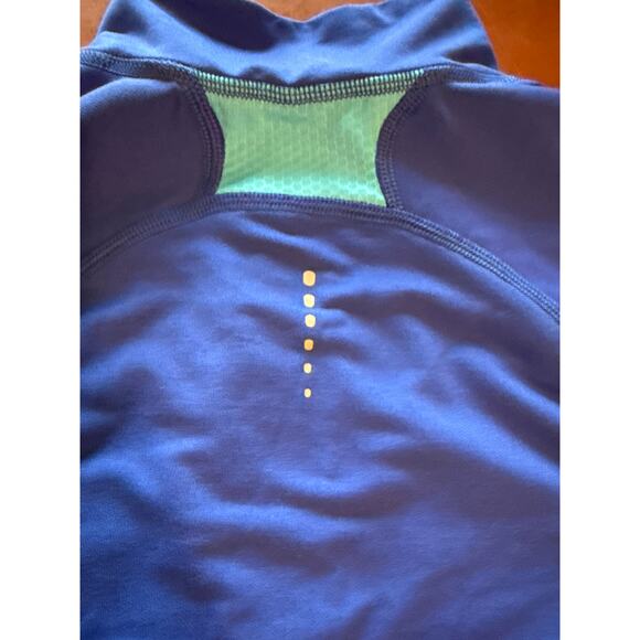 The North Face XS VaporWick Quarter Zip Running Shirt Blue Long Sleeve - Picture 9 of 9